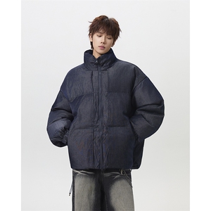 美式冬季短款立领面包服男女外套韩系宽松加厚保暖棉衣-MY101特95图片