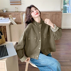 有货军绿色外套2C198-6829-P155K248，女装短外套，2C198