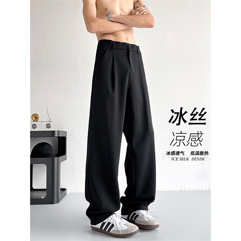 2026春季新款内景弯刀冰丝西裤M-5XLHK25354-特P35,男装西裤,电商A022