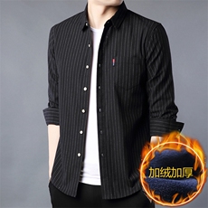 D5854钱塘2020-2时尚休闲冬季厚款加绒中年男士百搭衬衣P62，男装衬衫，钱塘207-2