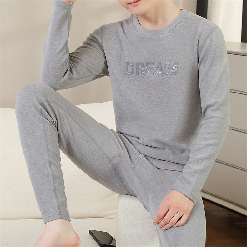 秋冬保暖内衣男士秋衣秋裤7A抗菌自发热德绒打底衫套装TZ3812-P55,男装T恤,星座310B-3