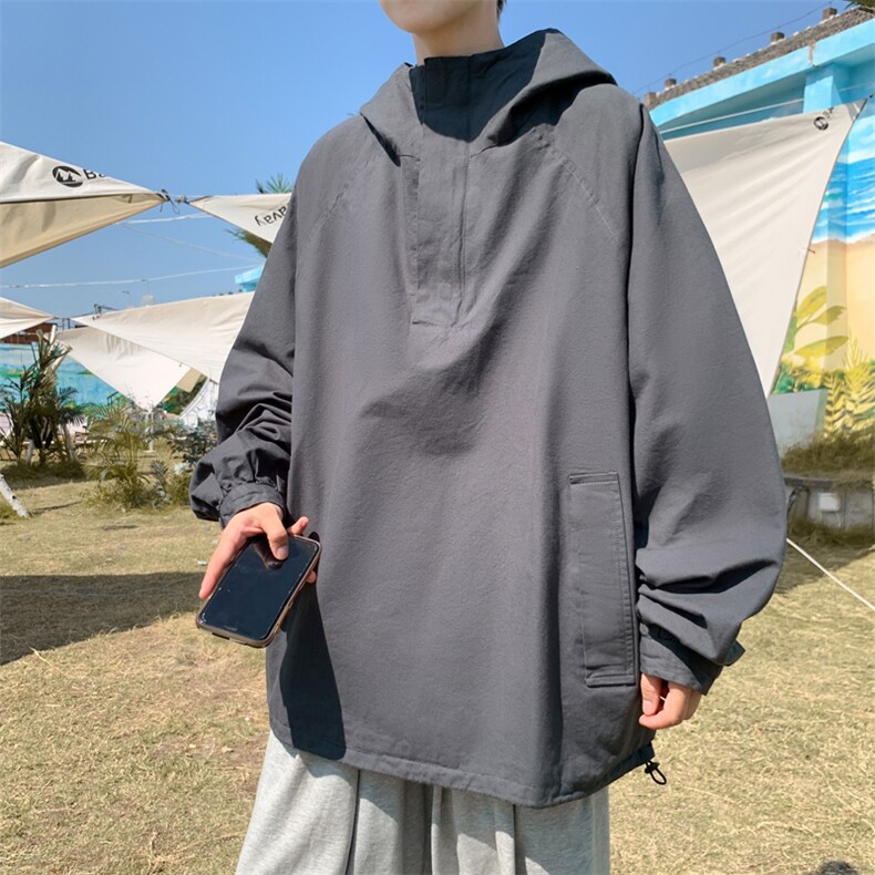 潮机能风冲锋衣男款潮牌外套春秋户外登山连帽夹克WY039-P45,男装卫衣,星座308B-1