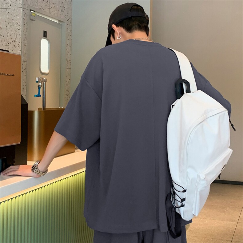 冰丝短袖T恤男士夏季薄款休闲速干高级感运动TT350-特批-33,男装T恤,星座718