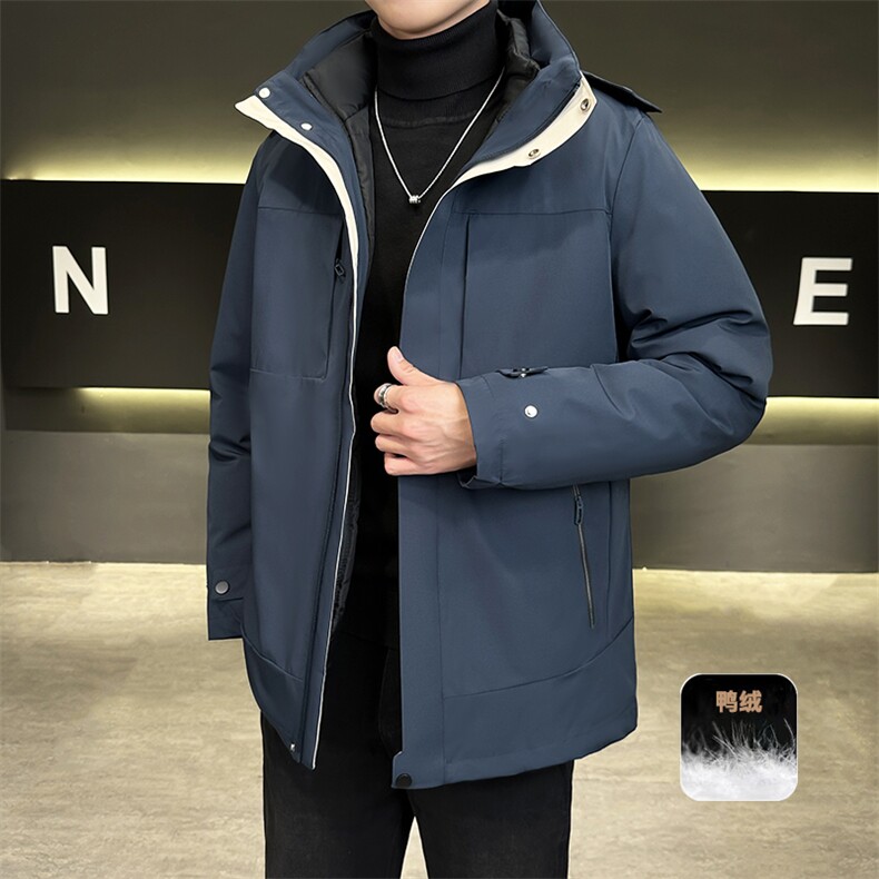 90绒冬季大码三合一情侣款可脱卸内胆羽绒服外套Y3026-P248,男装羽绒服,星座109