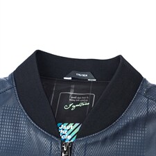 纯色上衣中年免烫新款皮衣秋季男装休闲宽松棒球领薄款上衣棉外套，男装皮衣，电商B212（原钱塘6029）