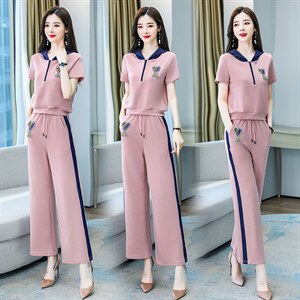 套装/套裙2022年时尚气质夏季短袖休闲气质优雅百搭,女装套装/套裙,艾尚靓装