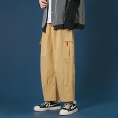 男士休闲裤宽松直筒百搭阔腿裤ins潮流韩版中性工装裤男k211-p40，男装休闲裤，星座1008-1