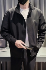 社会小伙秋装新款男时尚夹克男店主外套JK80-P78控128黑色，男装夹克，星座301B-1