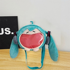 初音未来小埋二次元痛包收纳单肩斜挎毛绒包