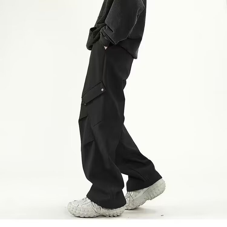 冲锋裤子男女生款春秋机能风户外防水工装伞兵裤宽松直筒休闲裤潮,男装工装外套,星座302B