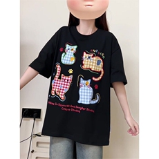 H0629-P35贴布刺绣螺纹领+包边拉肩休闲T恤，女装T恤，星座617A-2