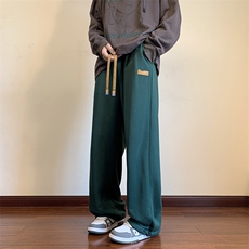 港风休闲裤男宽松大码直筒拖地裤束脚裤卫裤KP713P35，男装休闲裤，星座1204-3