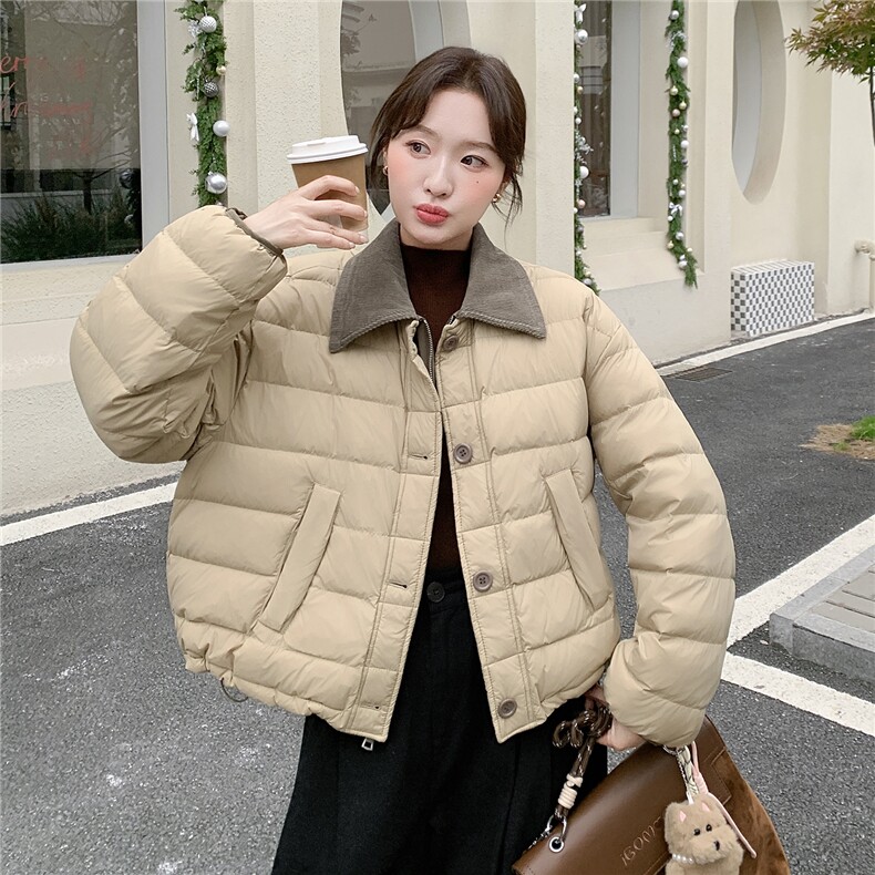 【新款现货】韩系两面穿的90羽绒服192-669P325K488，女装羽绒服，浙宝192（原082）