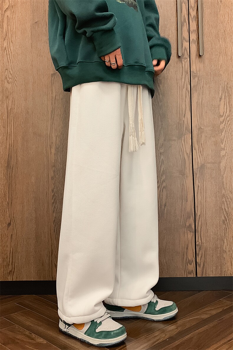 8XL-M羊羔绒卫裤男加肥加大码加厚加绒运动裤男胖子9029P45控68,男装休闲裤,电商D206-1