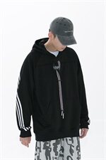 【】A003-HW3117-P55新款三条杠连帽卫衣男无影墙，男装卫衣，电商A003