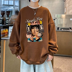 特P25控48秋冬新款男士圆领卫衣宽松休闲日常百搭上衣WQ2445，男装卫衣，电商B370