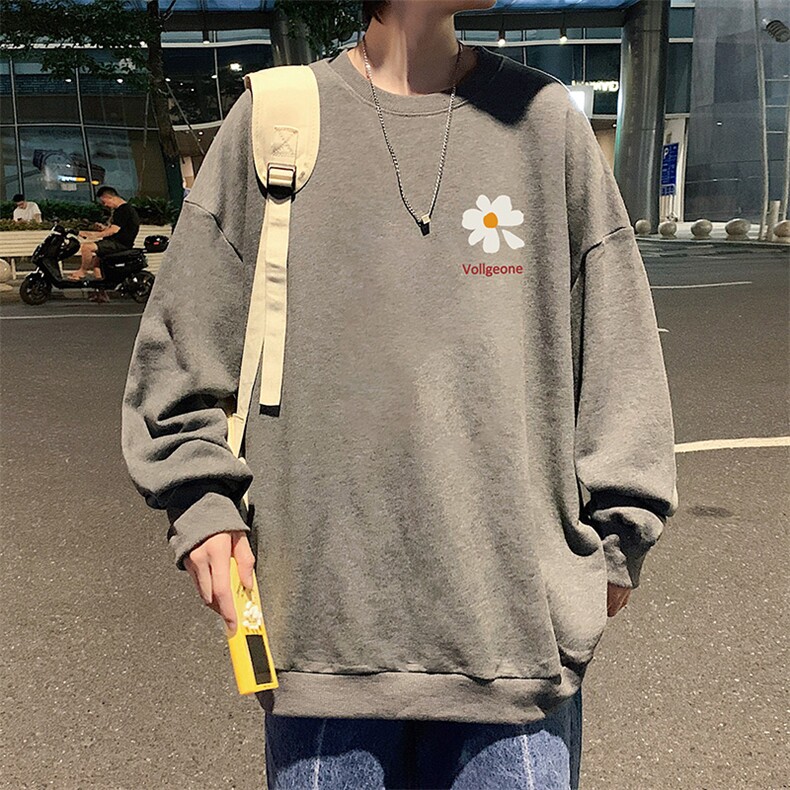 S6059-P28加绒款-P33秋季圆领卫衣男大码韩版宽松长袖外套,男装卫衣,电商A040