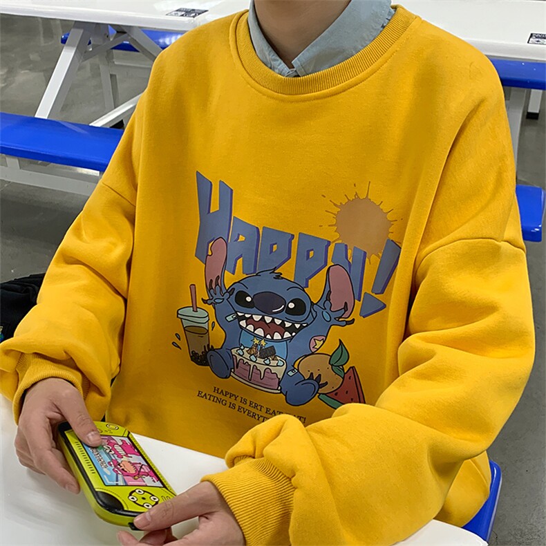 S6077-P35春季圆领卫衣男大码韩版宽松长袖外套男,男装卫衣,电商A040