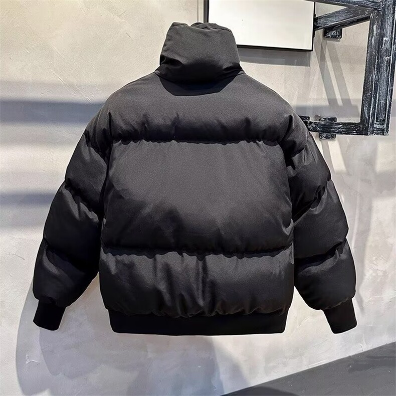 现货美式宽松短款假两件加厚立领棉服M702P90,男装棉衣,星座205-3