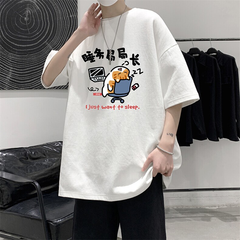 230g重磅纯棉短袖t恤男大码半袖半截袖 DX17447-P20图片