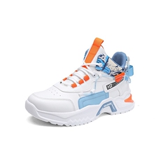 男鞋秋季新款透气高帮鞋子男潮流百搭小白鞋厚底运动休闲老爹鞋男，男鞋休闲鞋，电商A223