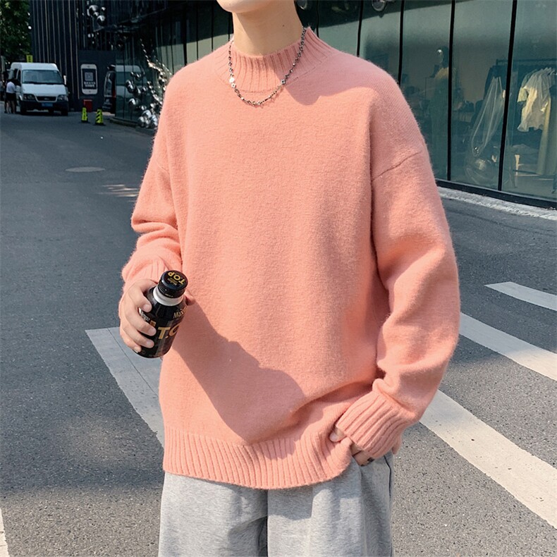 ！供直播！品质秋冬男士半高领毛衣中性纯色针织衫M666特P38,男装针织衫/毛衣,电商B220