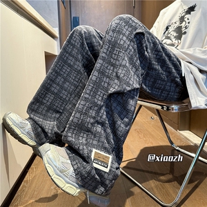 XZ616 秋季新款灯芯绒满印双褶订标休闲长裤 TY1069 P55控68图片
