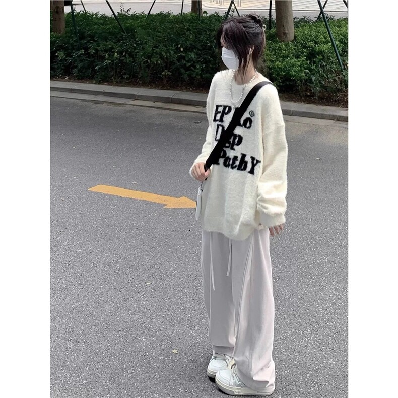 【005】字母圆领毛衣男女潮情侣装针织衫外套A079-MY9167-P39,男装针织衫/毛衣,电商A079