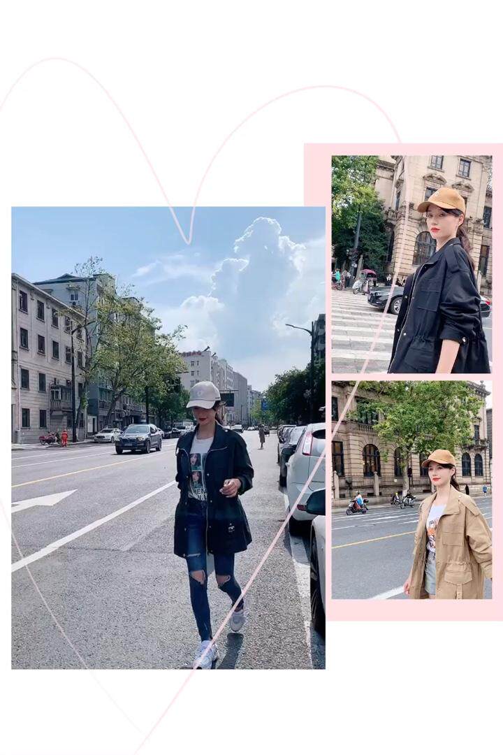 秋款风衣，女装风衣，红嘴鸥