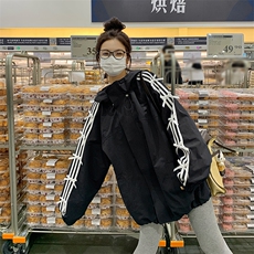 春季设计款蝴蝶结冲锋衣~C283-8261，女装短外套，2C283