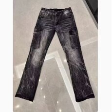 秋季牛仔裤男潮牌新款黑色弹力水洗直筒裤青年休闲修身长裤子男生，男装牛仔裤，星座506A