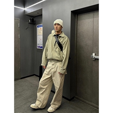 设计感拉链衬衫外套小众条纹冷淡系衬衣夹克JK009特P65，男装夹克，星座908-1
