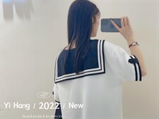 海军领连衣裙，女装连衣裙，一杭