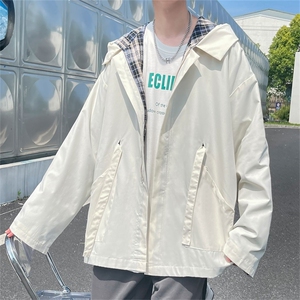 2023年新款秋季原宿风港风连帽外套工装夹克潮流上衣 W1110-P54图片