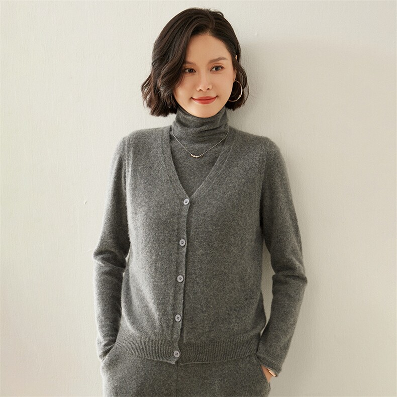 2024秋季新款V领开衫马甲复古百搭,女装马甲,蚂蚁派对工厂直营店