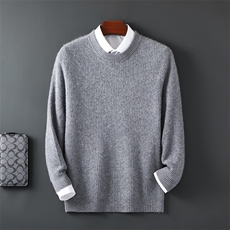 2025年秋季新款百搭男士12针元宝针圆领加厚保暖羊毛衫,男装羊毛衫,邓利维, 2025年秋季新款百搭男士12针元宝针圆领加厚保暖羊毛衫,男装羊毛衫,邓利维,