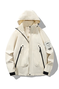 新品男士山系风连帽工装外套冲锋衣男女防风户外登山服518-P42图片