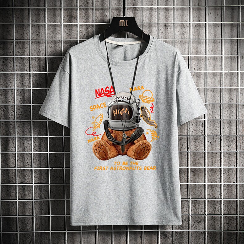 纯棉短袖t恤男大码半袖打底衫宽松体恤衫网格挂拍DX17281-P20，男装T恤，电商A040A