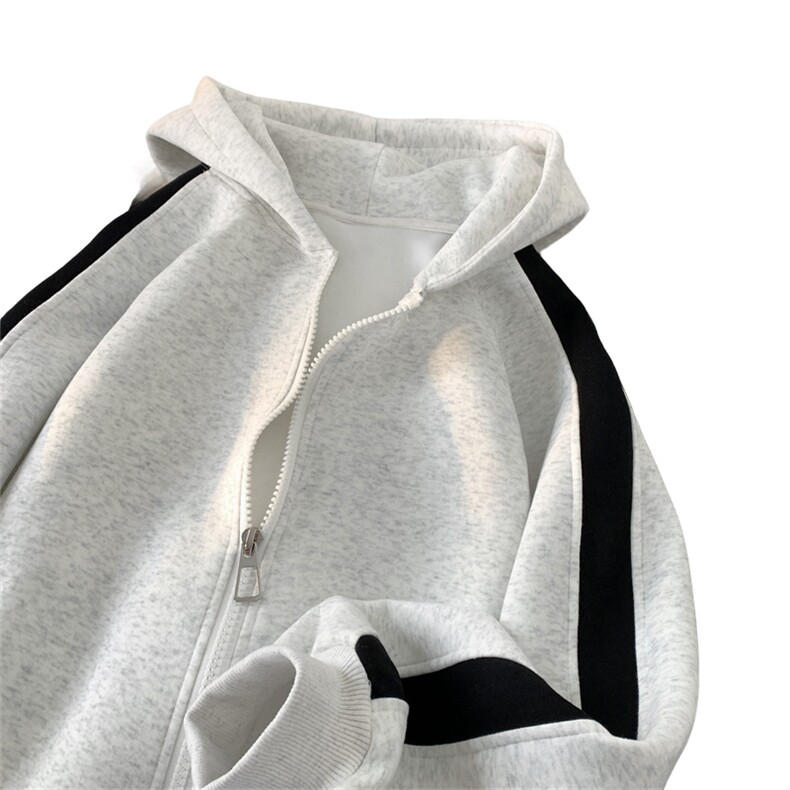 重磅拼色男女连帽卫衣特P60M-3XL,男装卫衣,电商B325