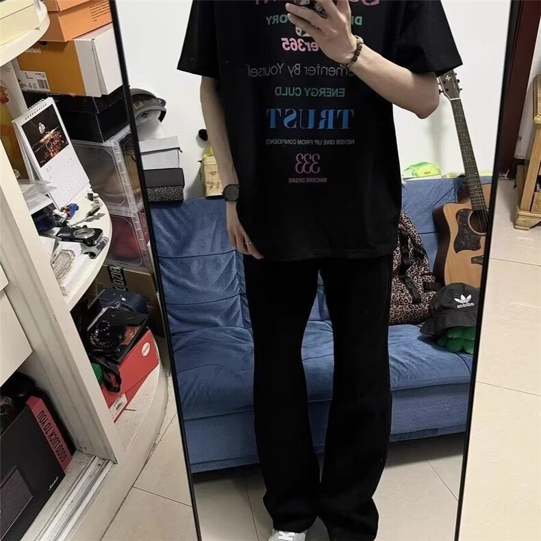 美式高街复古牛仔裤男新款宽松直筒长裤513ACK2653加绒38,男装牛仔裤,星座513A