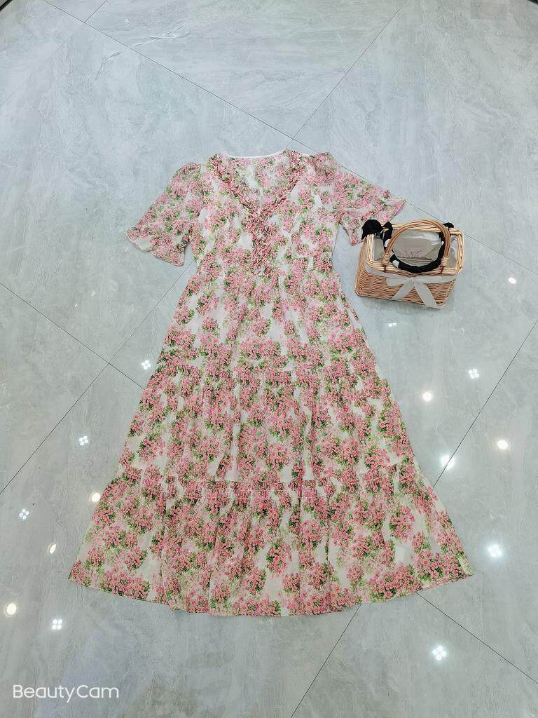夏季新款，碎花连衣裙，女装连衣裙，芳姿菲