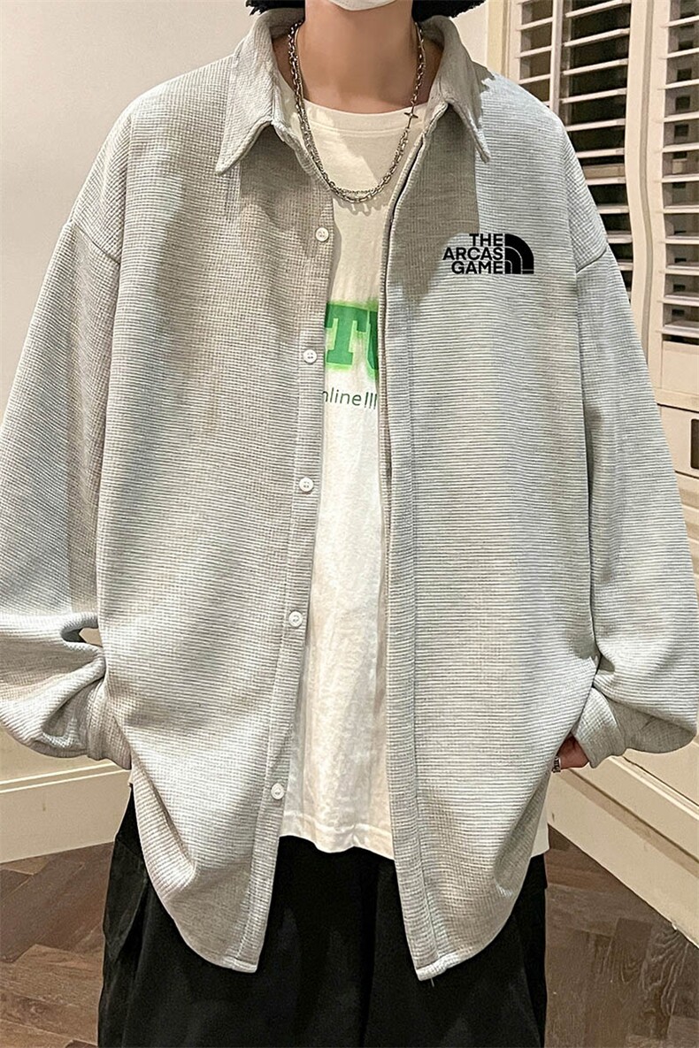 控58加厚加绒衬衫男大码长袖衬衣男外套HC79232-P38加绒款-P48,男装衬衫,电商A040