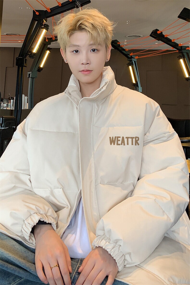 ！2025冬季新款男士立领棉衣百搭情侣印花棉服外套MY312特P55,男装棉衣,电商B220