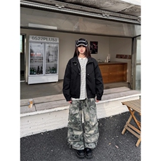 春秋新款痞帅外套男ins高街潮牌港风日系原宿风韩版潮流宽松夹克，男装夹克，星座1210-1
