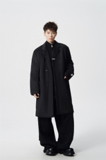 中长款呢子大衣毛呢外套M-5XL大码聚酯纤维FY78128P138控198，女装短外套，星座226-1