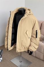 棉衣男冬季新款港风宽松连帽加厚棉服上衣外套MF9006-P90，男装棉衣，星座214-3
