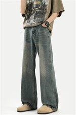 C315-G3011现货高质量重工洗水猫须马骝牛仔裤(P65限89)4，男装牛仔裤，电商C315