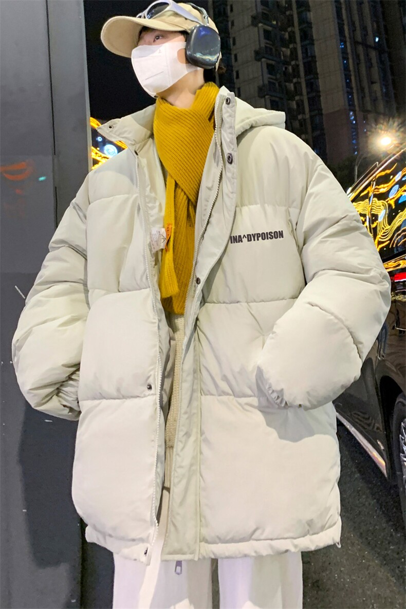连帽棉衣男士冬季加绒加厚休闲外套面包服棉袄M02P85,男装棉衣,电商A157