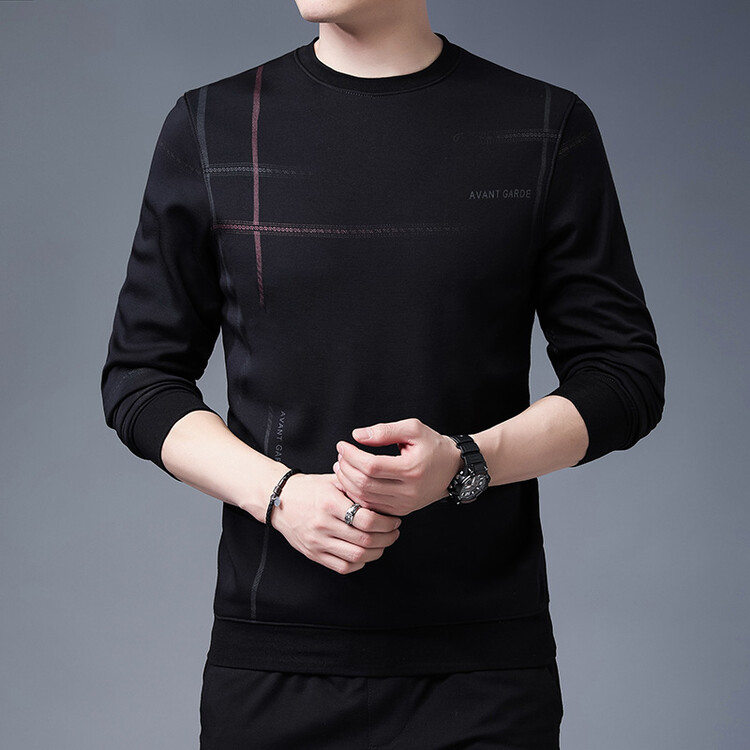 CD2052男士2023年秋季新款长袖休闲圆领卫衣套头打底衫修身,男装卫衣,电商B360
