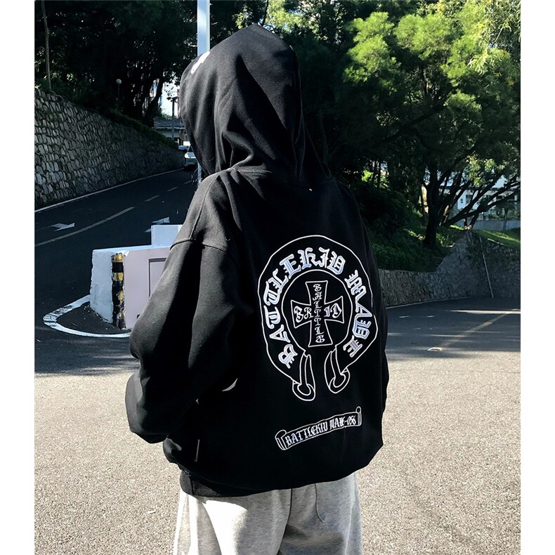 1506A/GAK32200/P63美式潮牌刺绣十字架卫衣女连帽1,男装卫衣,星座1506A